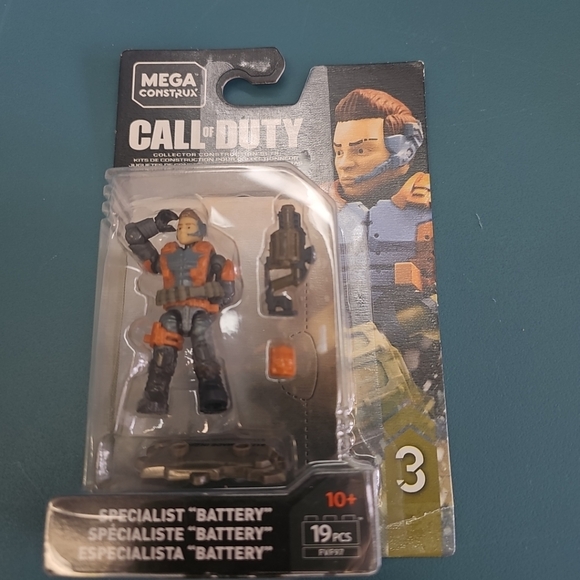 2018 NIP Mega Construx Call Of Duty Specialist "Battery" Figure 19 Pieces - Picture 1 of 4